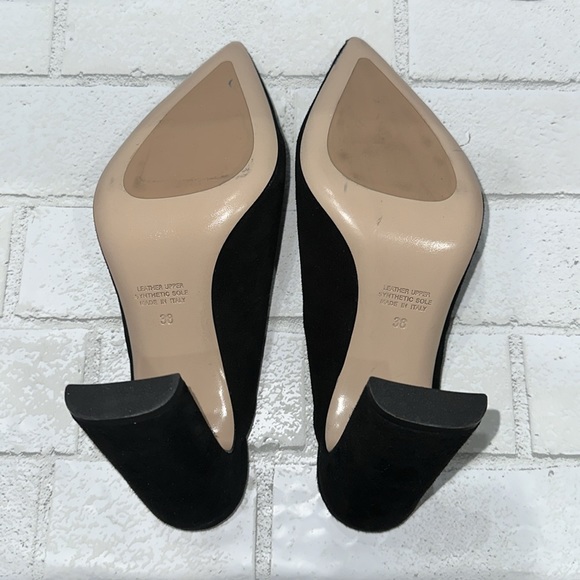 Napoleoni Made in Italy Black Suede Leather Mules - Picture 9 of 9